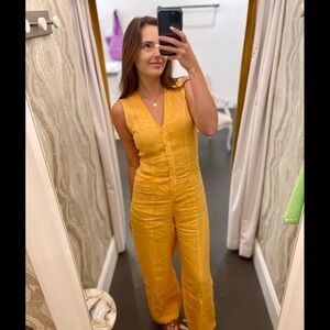Vrg Girl Holiday Linen jumpsuit
